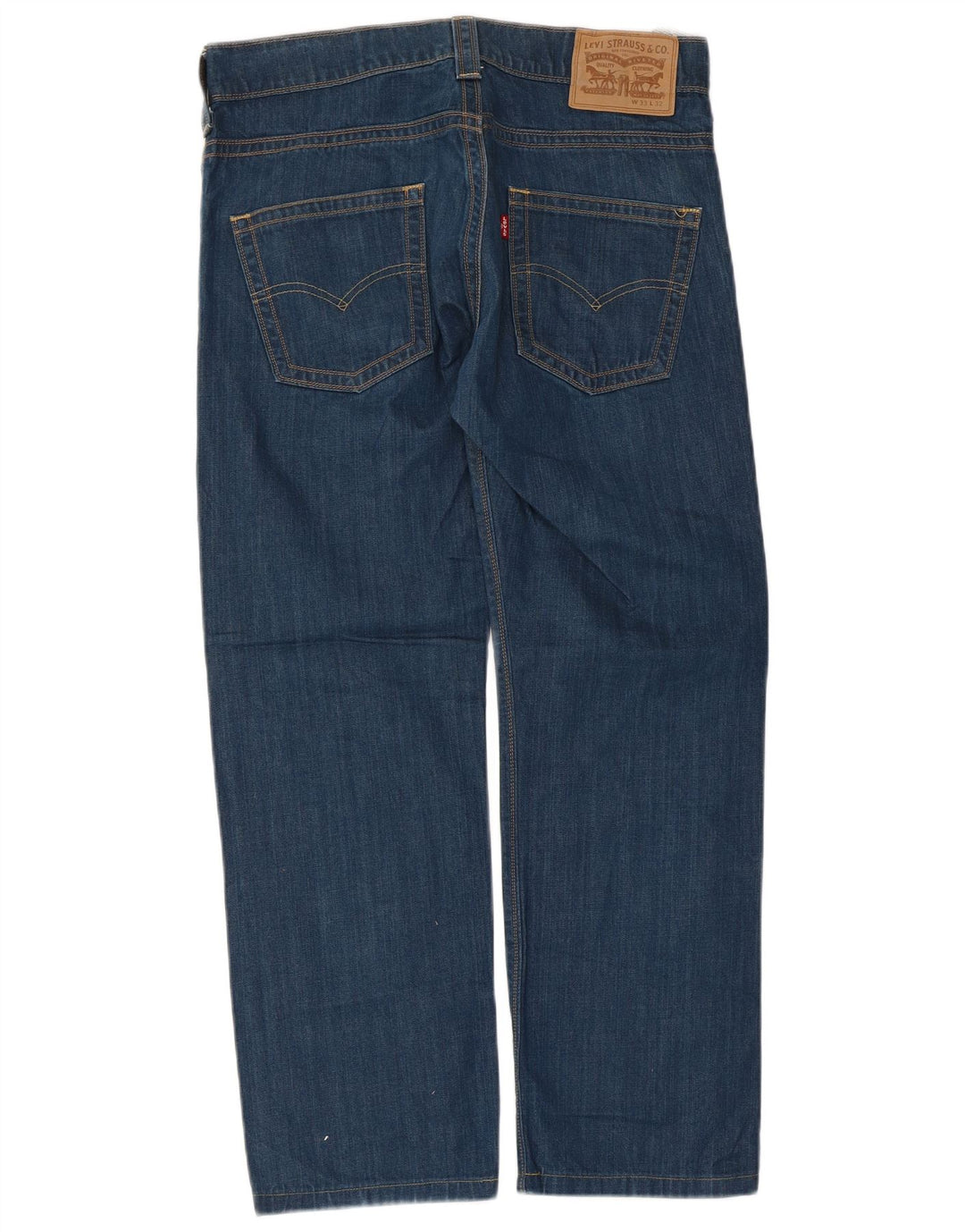 Męskie proste dżinsy Levi's W33 L28 Niebieskie bawełniane