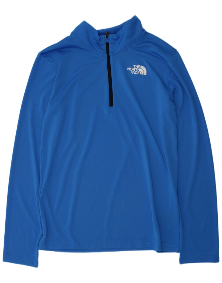 Chłopięcy top dresowy z zamkiem błyskawicznym The North Face 13-14 lat, duży, niebieski