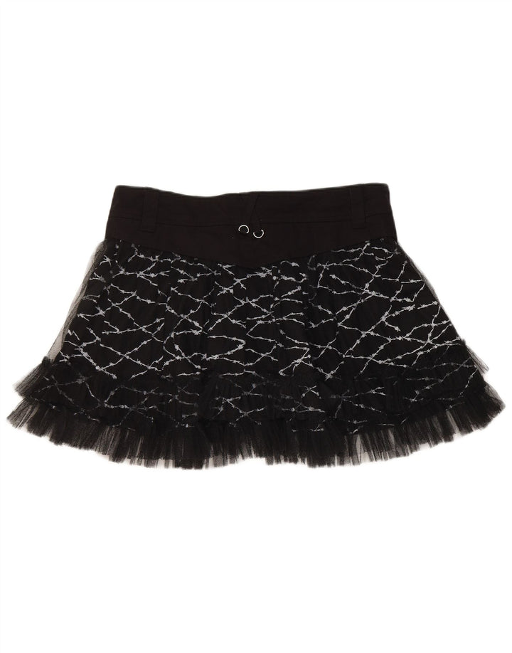 HELL BUNNY Damska spódnica Mini Tutu XL W36 Czarna bawełna