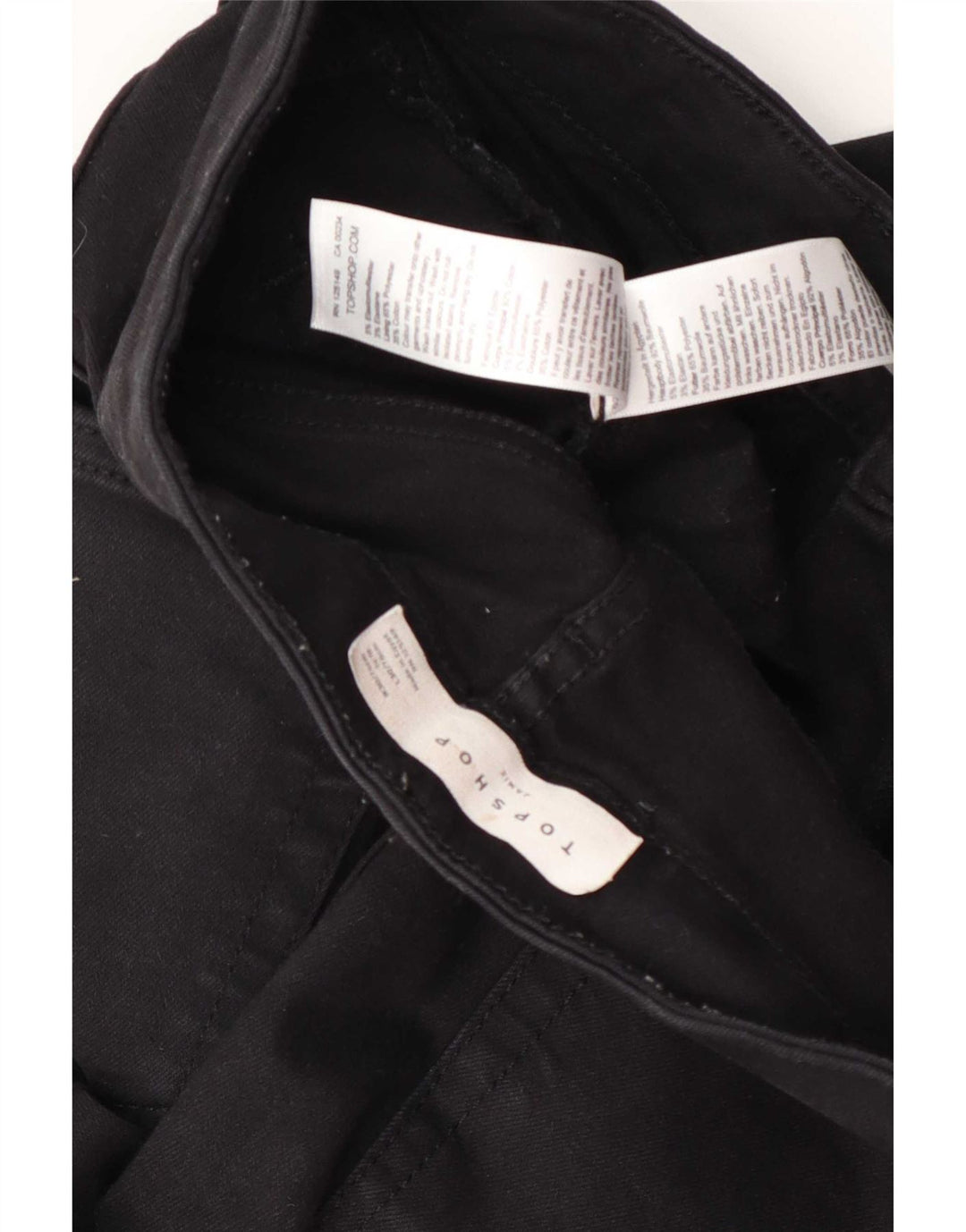 Topshop Damskie jeansy Jamie Skinny W30 L25 Czarny poliester