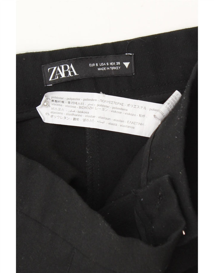 Skort damski Zara UK 8, mały, czarny, poliestrowy
