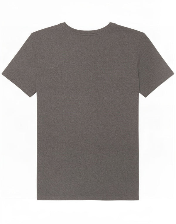 Męski T-shirt z grafiką Nike, mały, szary, bawełniany
