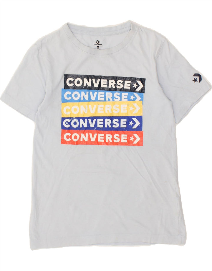 CONVERSE Boys Graphic T-Shirt Top 10-11 Years Medium Blue Cotton Vintage Converse and Second-Hand Converse from Messina Hembry 