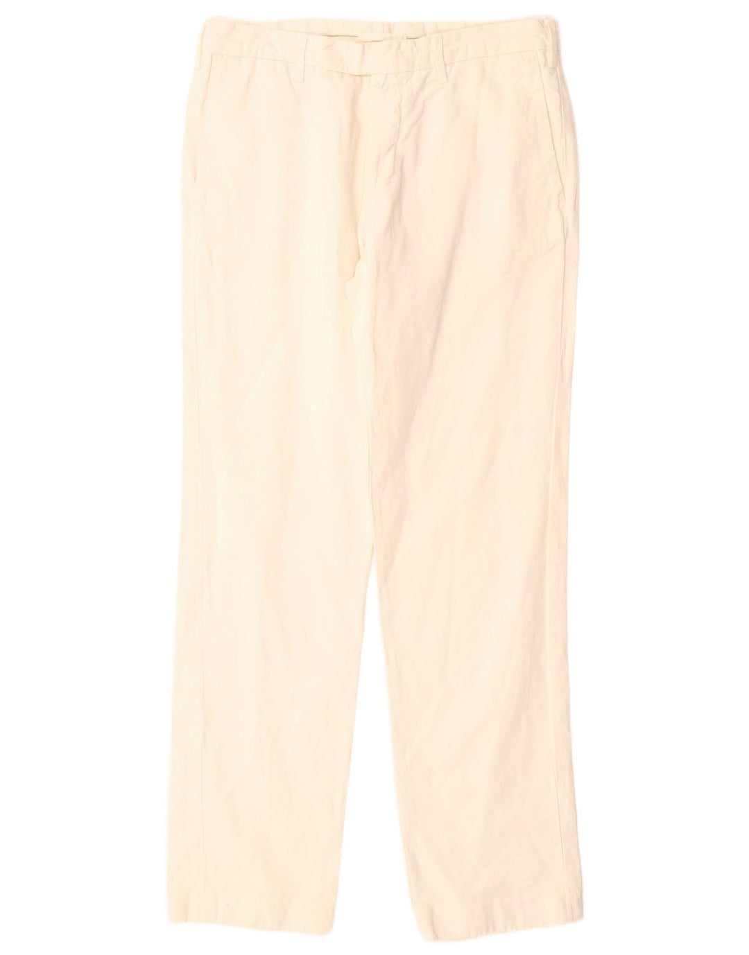 Męskie proste spodnie garniturowe MASSIMO DUTTI EU 42 Large W32 L32 Off White