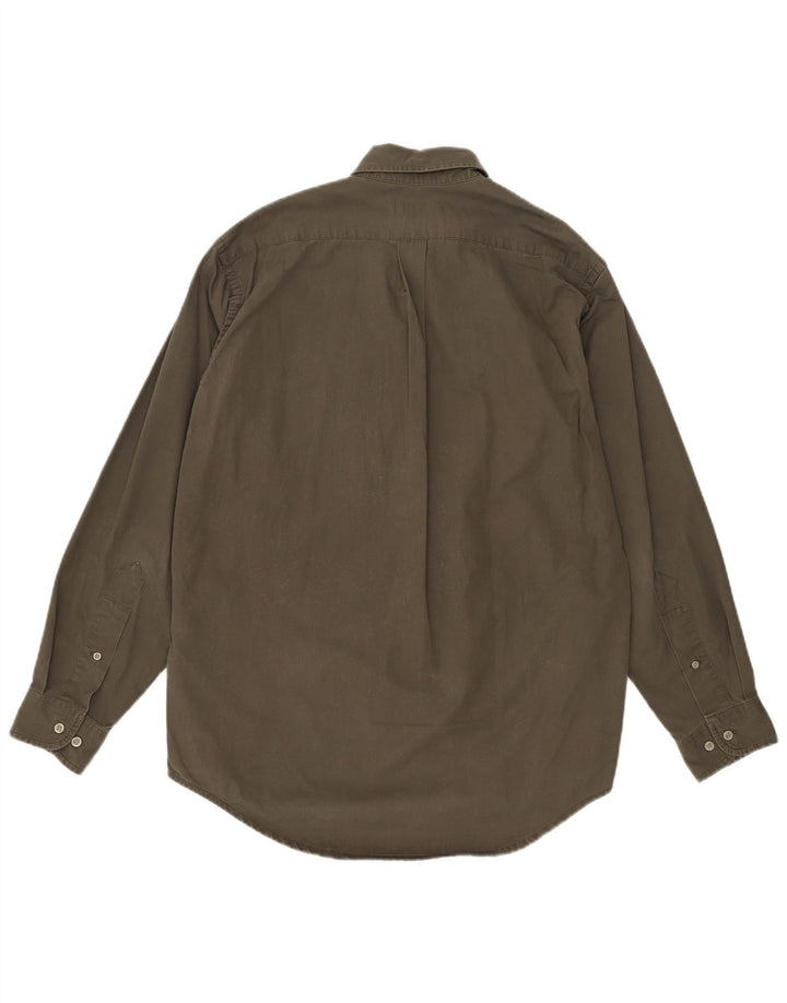 Koszula męska Marlboro Classics o tradycyjnym kroju, średnia bawełna khaki