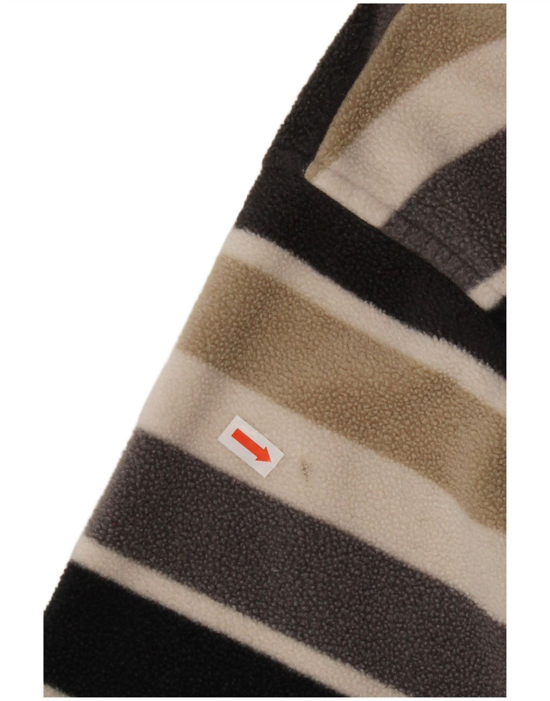 JACK WOLFSKIN Mens Zip Neck Fleece Jumper Medium Multicoloured Striped