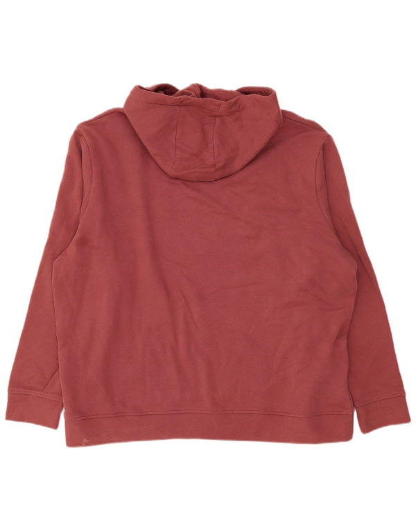 Damska bluza z kapturem z grafiką zwierzęcą, oversize UK 18 XL, czerwona bawełna
