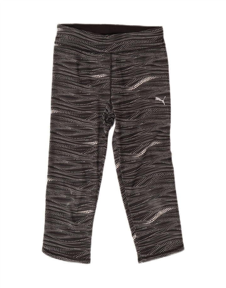 PUMA Girls Leggings 11-12 Years  Black Spotted Vintage Puma and Second-Hand Puma from Messina Hembry 