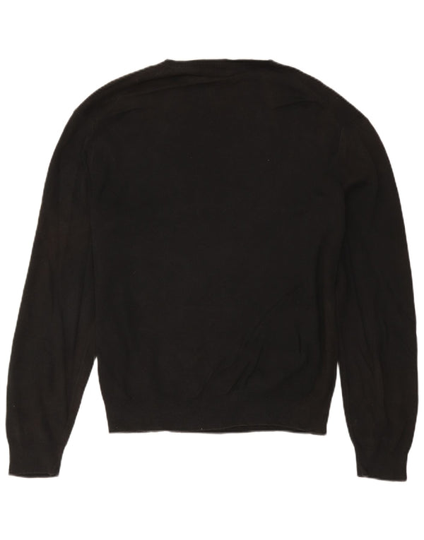 Polo Ralph Lauren Męski sweter z dekoltem w kształcie litery V, duży, czarny, bawełniany