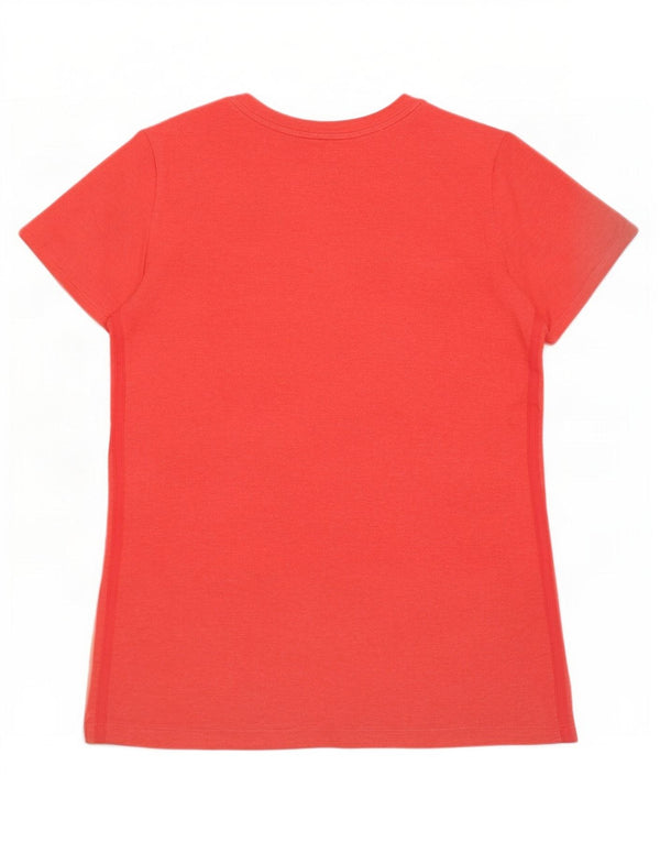 Damska koszulka Adidas Climalite Top UK 20/22 XL Czerwona bawełna