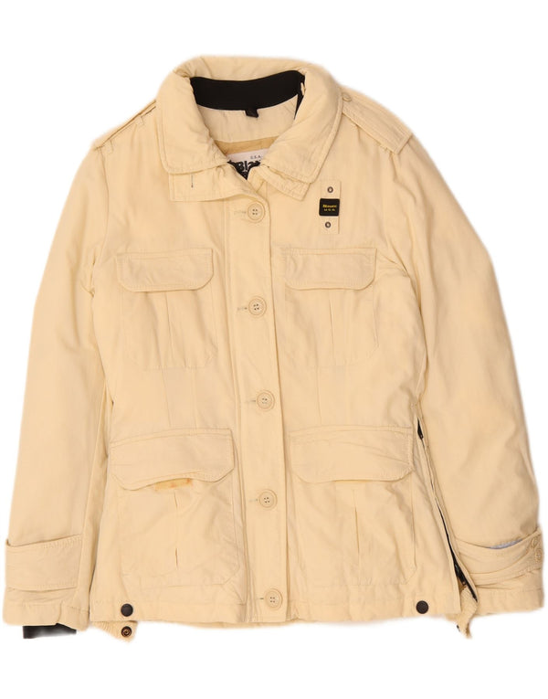Damska kurtka wojskowa oversize Blauer UK 10 Small Beżowa