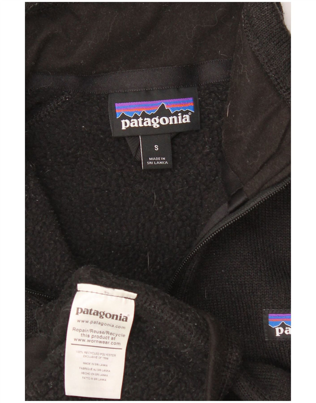 Damska kurtka dresowa Patagonia o regularnym kroju UK 10, mała czarna
