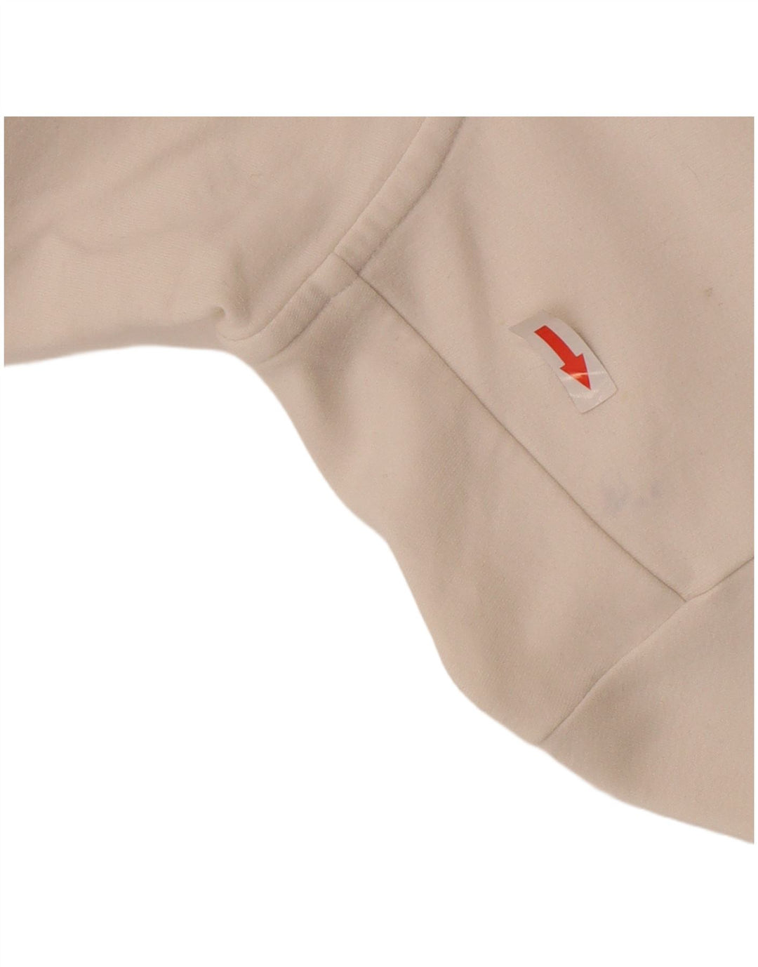 Damski sweter z kapturem i zamkiem Nike, UK 8/10, mały, biały, bawełniany