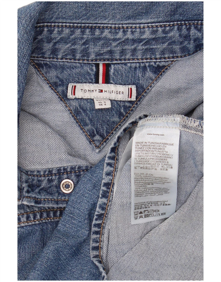 Damska koszula dżinsowa oversize TOMMY HILFIGER UK 8 Small, niebieska bawełniana