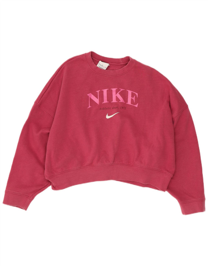 Bluza dziewczęca Nike Crop Graphic Oversize 10-11 lat, średni róż
