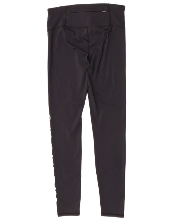 Damskie legginsy Superdry Graphic UK 14, średni czarny poliester