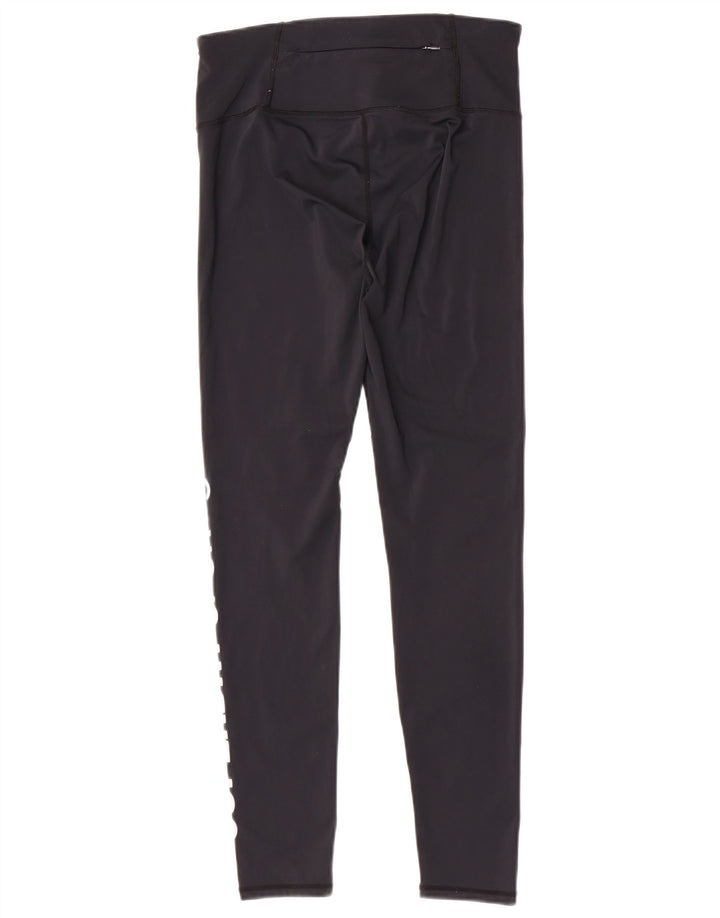 Damskie legginsy Superdry Graphic UK 14, średni czarny poliester