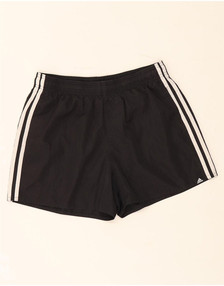 Damskie spodenki sportowe Adidas UK 12, średni czarny poliester