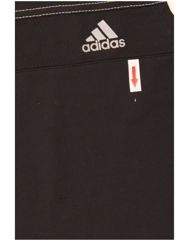 Męska kamizelka z grafiką ADIDAS, mała, czarna, poliester