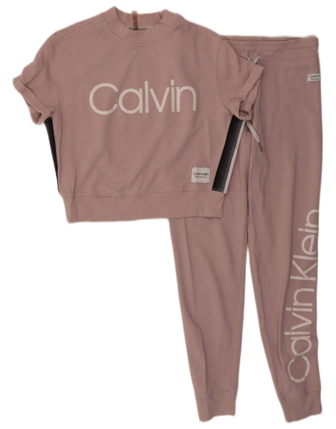 CALVIN KLEIN Damski dres oversize z grafiką UK 10, mały, różowy