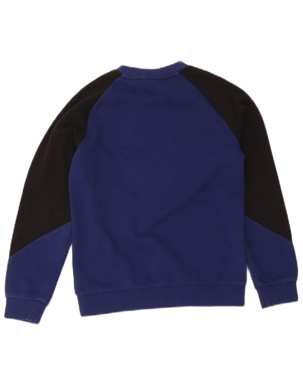 Adidas Chłopięca bluza z grafiką, 9-10 lat, granatowa, z blokami kolorów