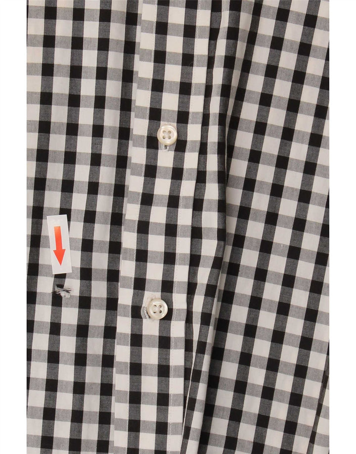 Koszula męska Tommy Hilfiger rozmiar 17 1/2 XL, czarna bawełniana kratka