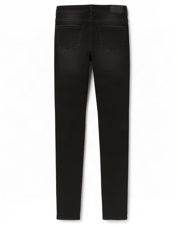Damskie jeansy rurkowe Zara Trafaluc Distressed EU 36 XS W26 L29 Czarne
