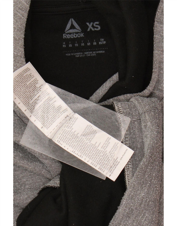 Męska bluza z kapturem Reebok z grafiką XS, szary poliester