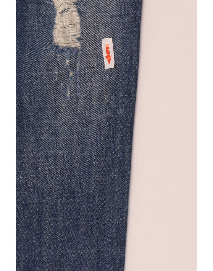 Diesel Damskie Matic Distressed Slim Jeans W26 L32 Niebieskie bawełniane