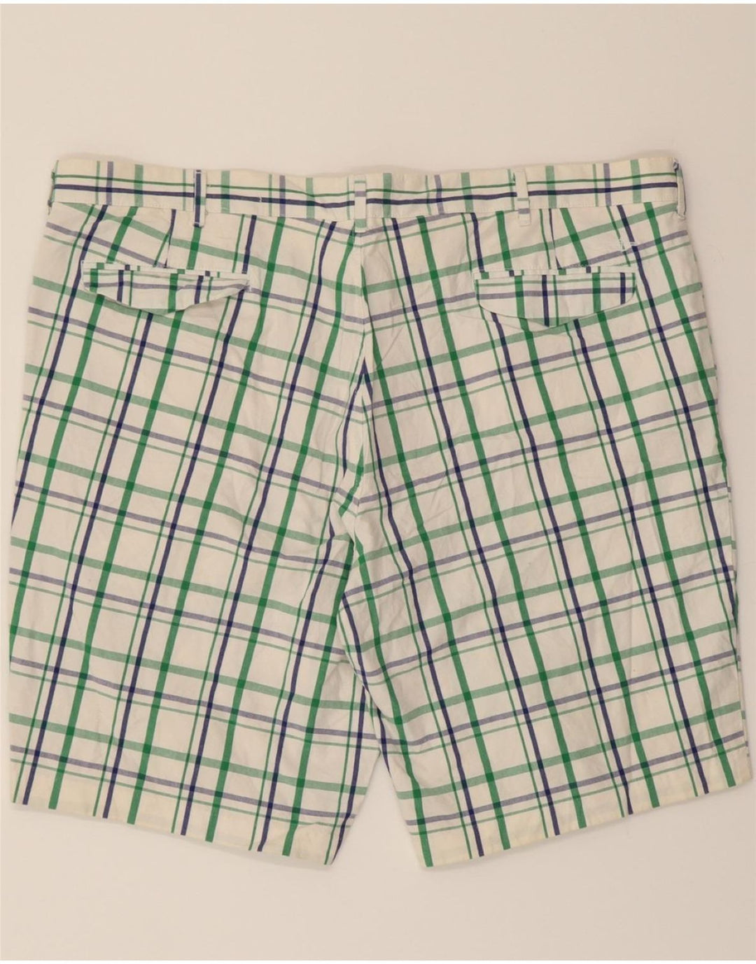 DOCKERS Mens Chino Shorts W42 2XL Green Check Cotton Vintage Dockers and Second-Hand Dockers from Messina Hembry 
