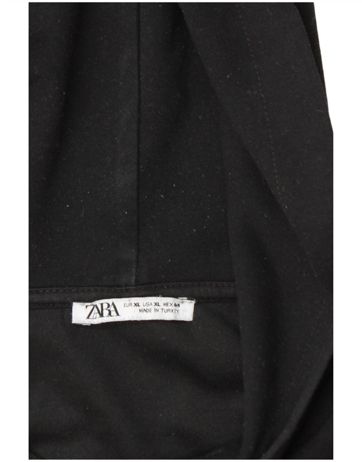 Męski sweter z kapturem Zara XL, czarny