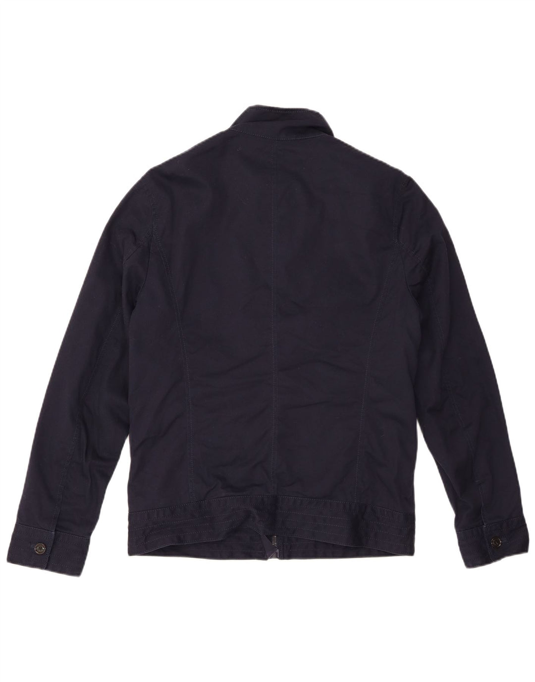 Męska kurtka wojskowa ZARA UK 40, duża, granatowa, poliestrowa