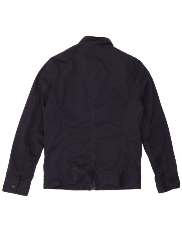 Męska kurtka wojskowa ZARA UK 40, duża, granatowa, poliestrowa