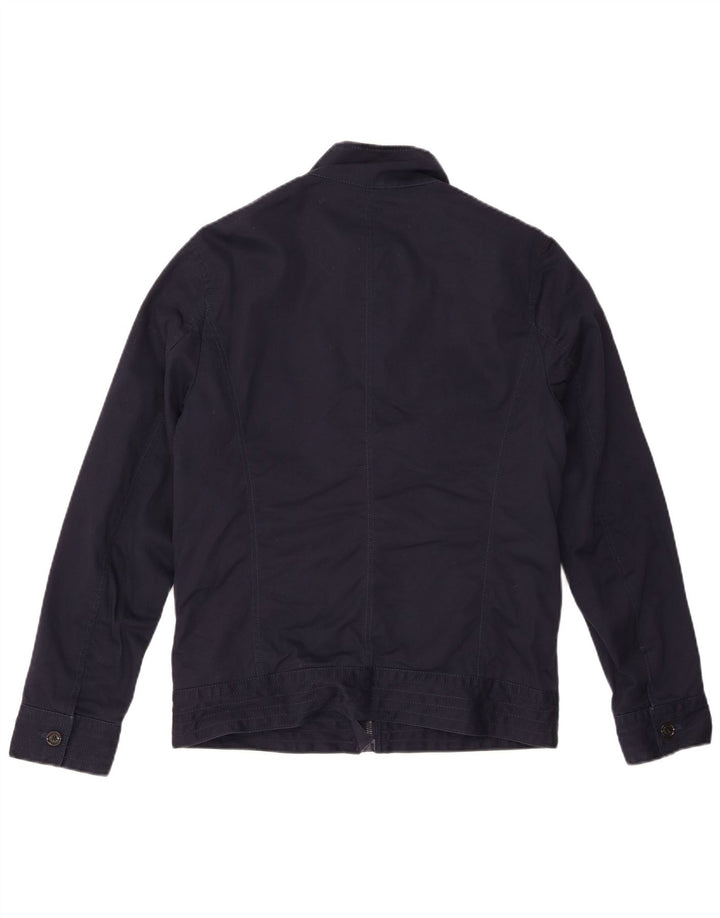 Męska kurtka wojskowa ZARA UK 40, duża, granatowa, poliestrowa