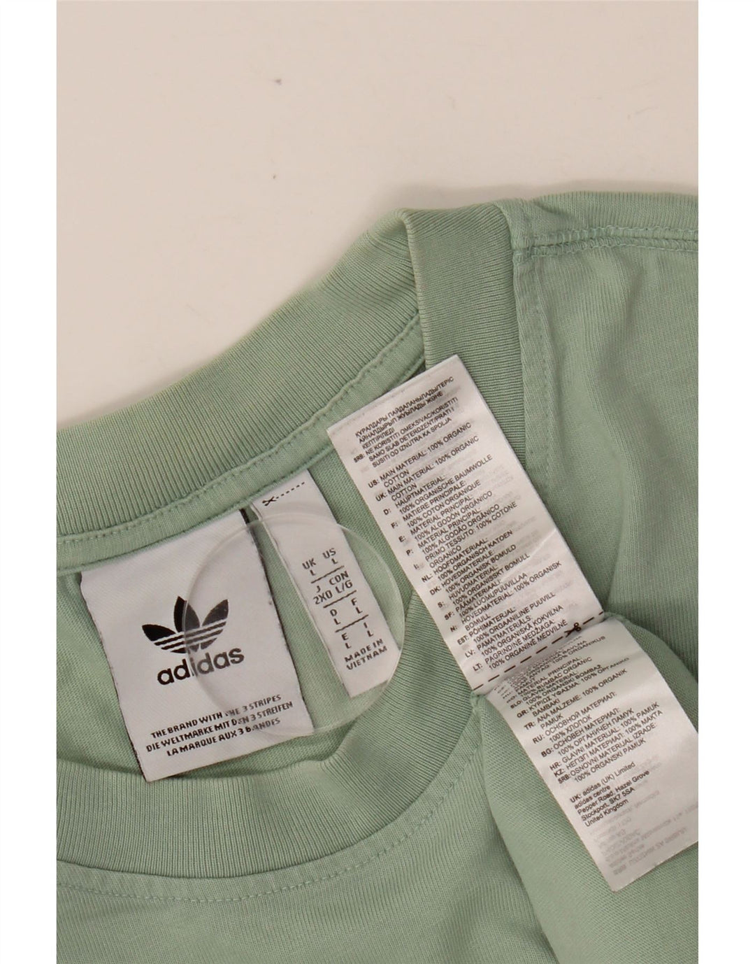 T-shirt męski ADIDAS, duży, zielony, bawełniany