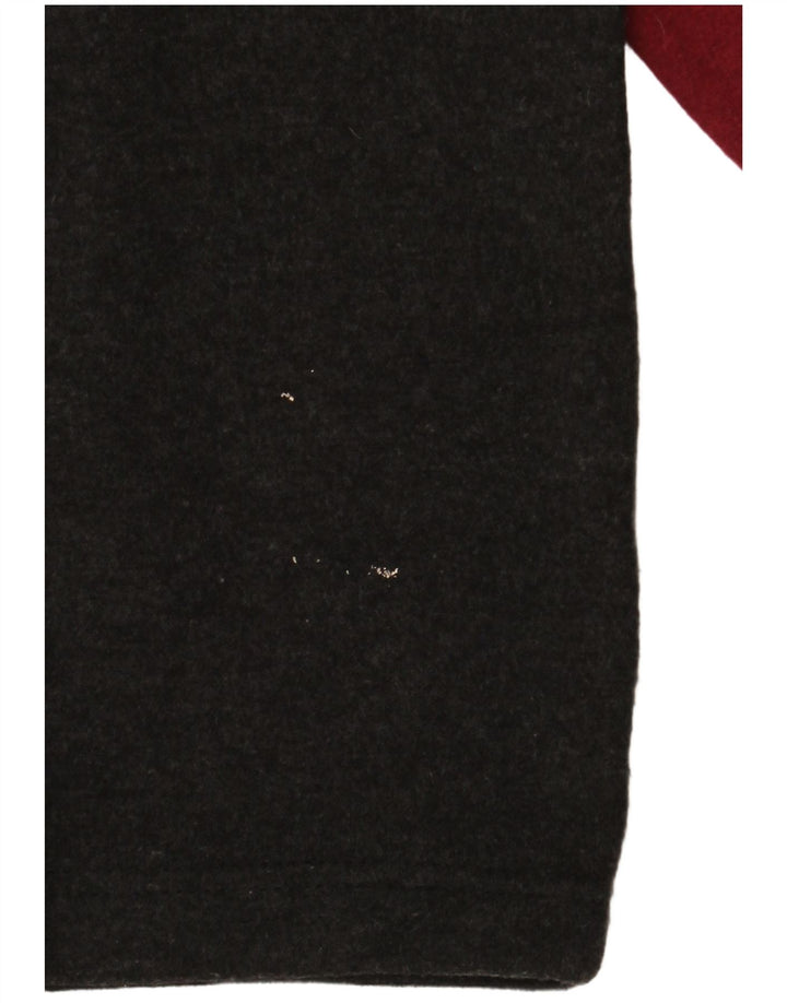 Męski sweter Richmond z graficznym wycięciem pod szyją i średnim czarnym kolorem