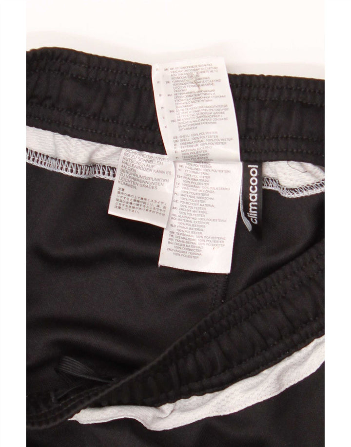 Męskie spodnie dresowe Adidas Climacool, małe, czarne, z blokami kolorów, z poliestru