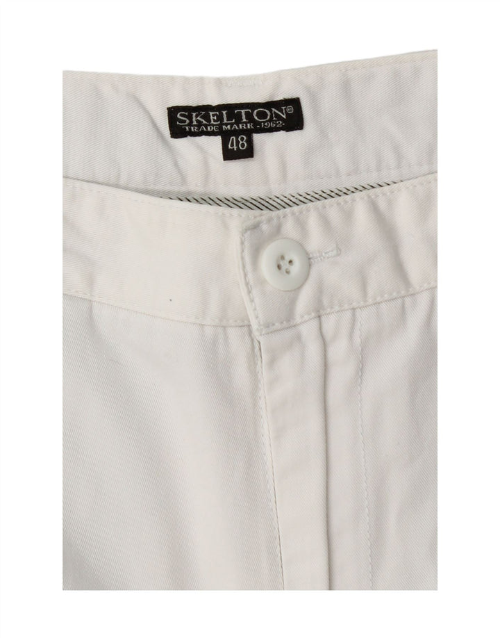 Męskie spodenki chino VINTAGE IT 48 Medium W32 Biała bawełna