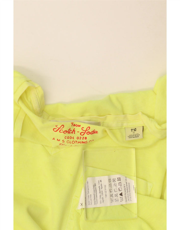 Koszulka męska SCOTCH & SODA, mała, żółta, bawełniana