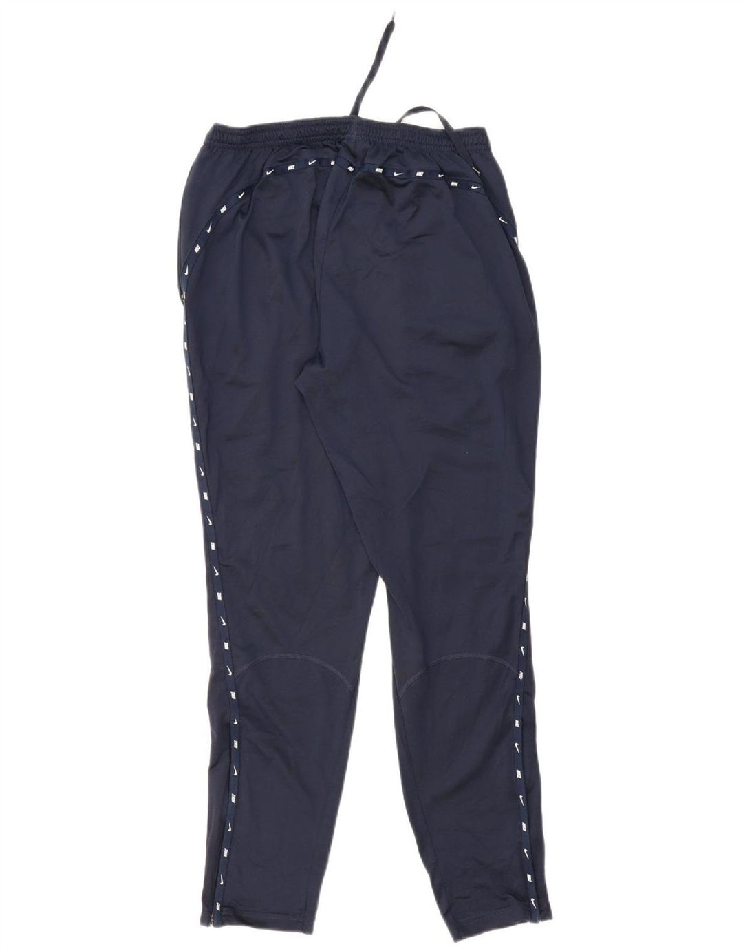NIKE Mens Dri Fit Graphic Tracksuit Trousers Large  Navy Blue Polyester