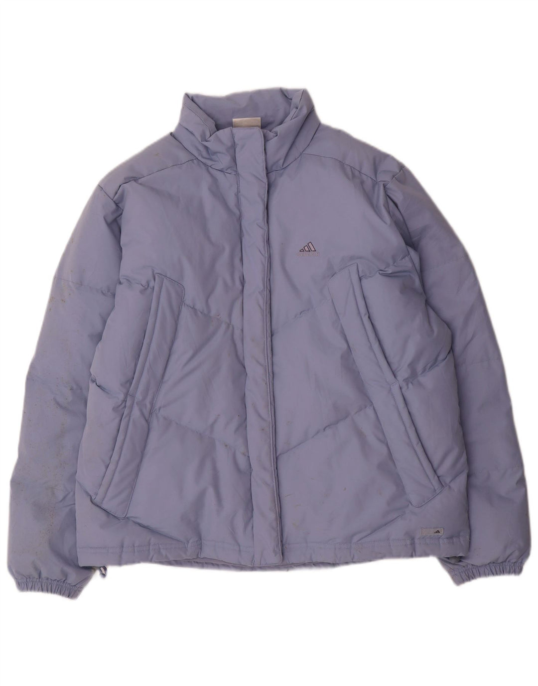 Damska kurtka oversize Adidas UK 14, duża, niebieska, poliester