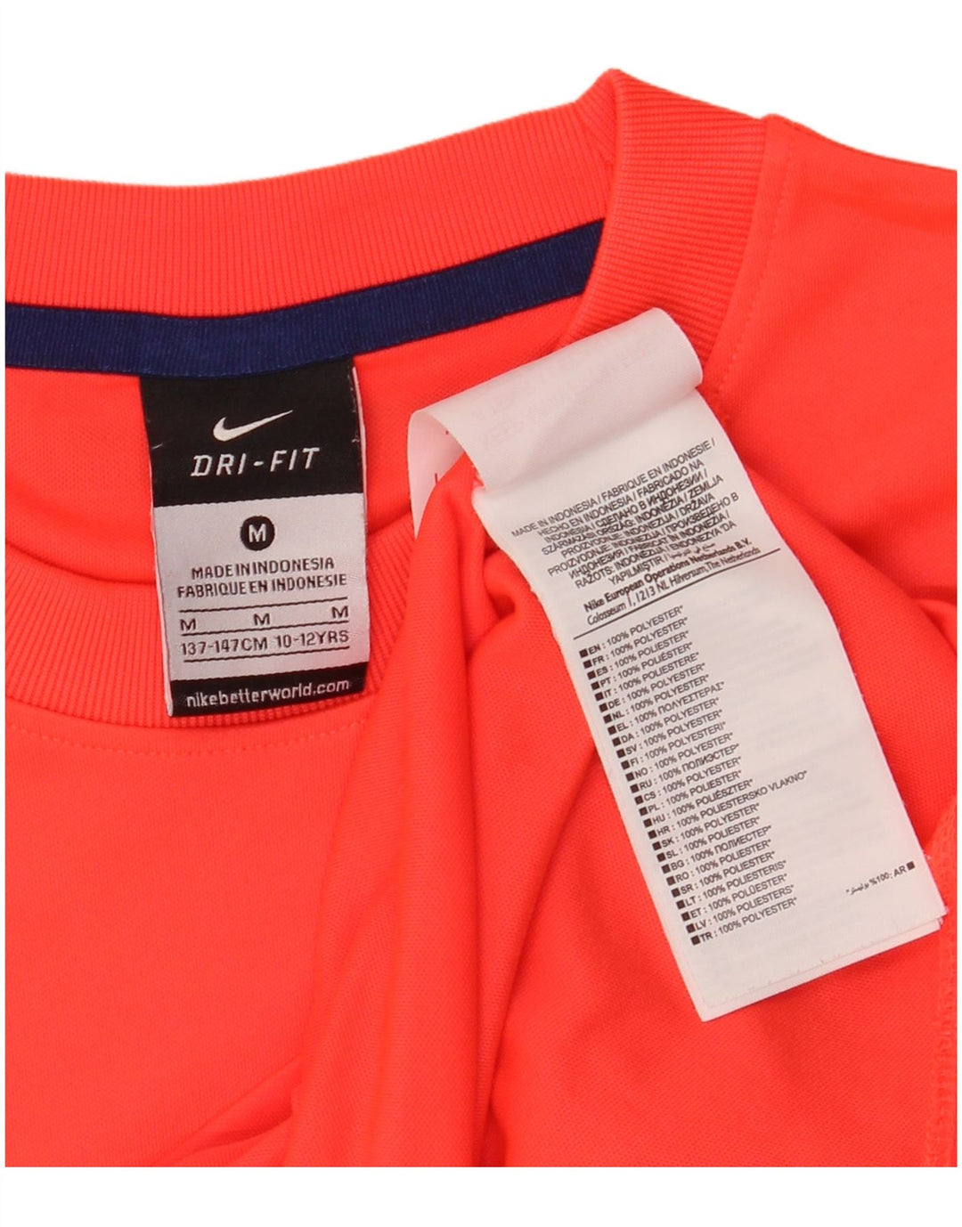 Chłopięcy T-shirt z grafiką NIKE Barcelona 10-11 lat, średni pomarańczowy