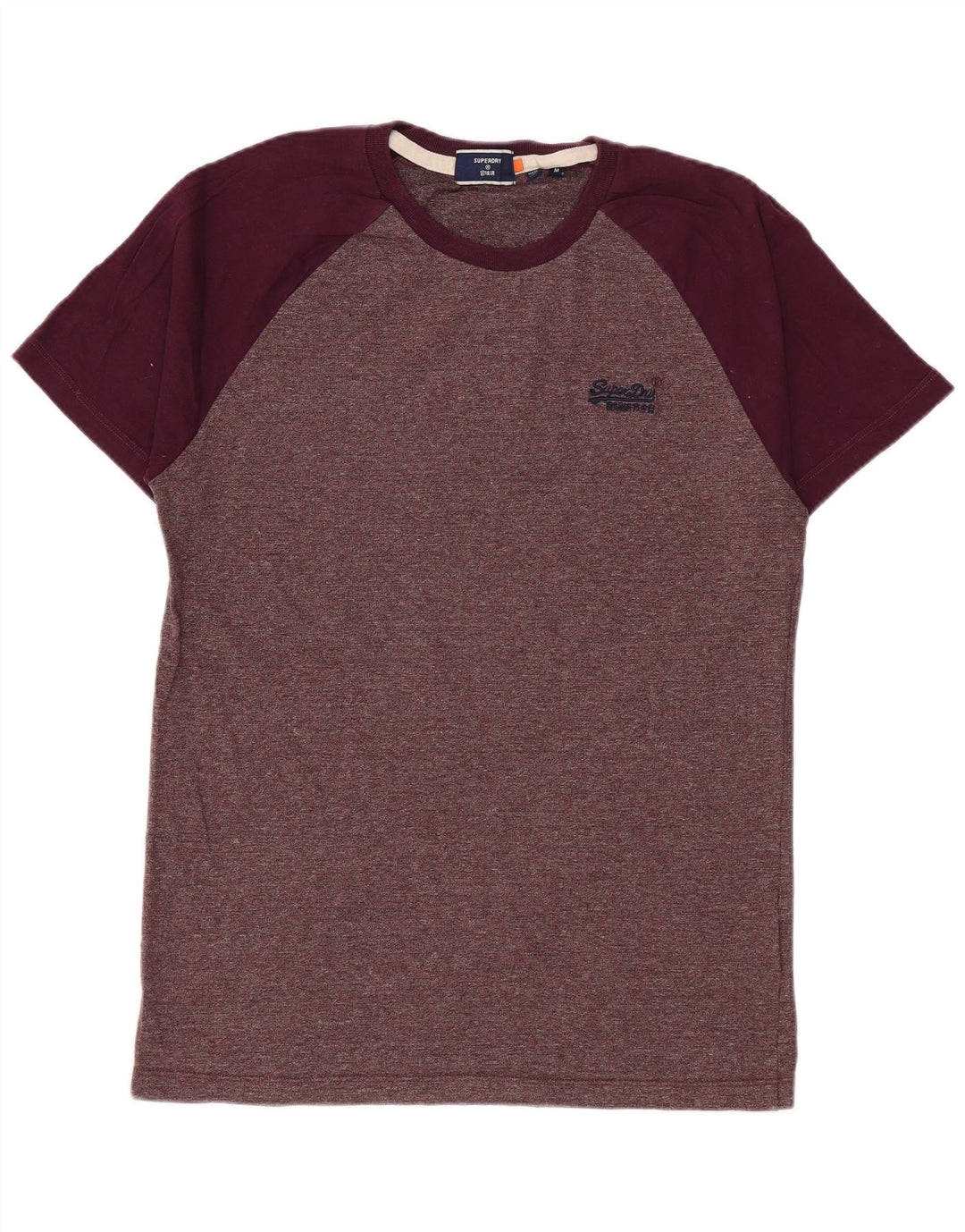 T-shirt męski Superdry Średniej jakości bawełna w kolorze bordowym z plamkami