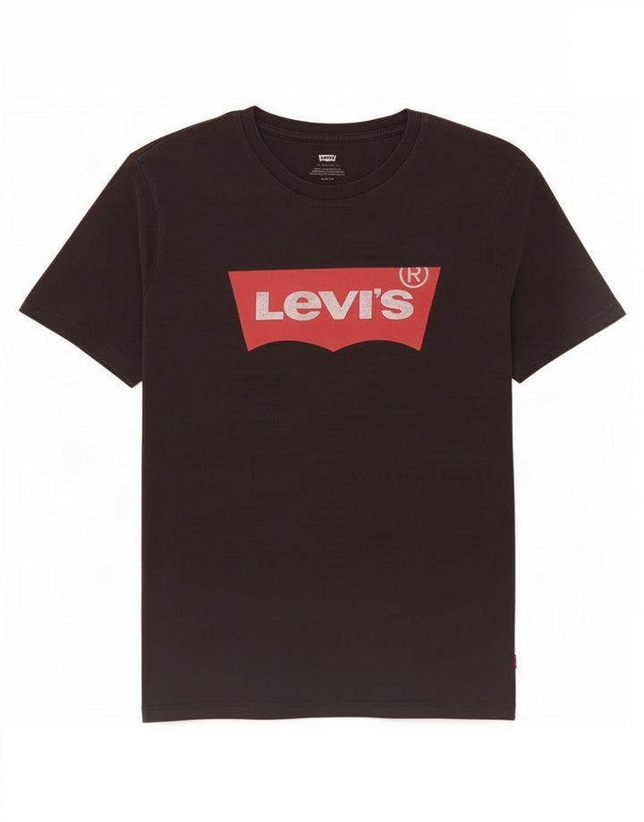 Męski T-shirt z grafiką Levi's, mały, czarny