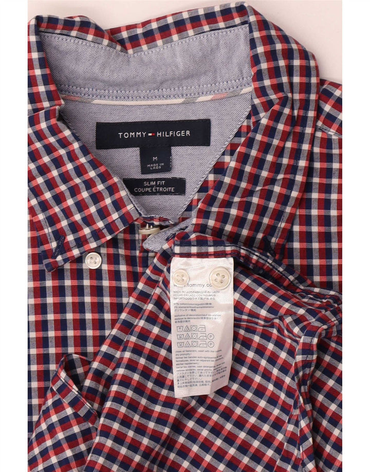Męska koszula slim fit Tommy Hilfiger w średnią wielobarwną kratkę, bawełniana