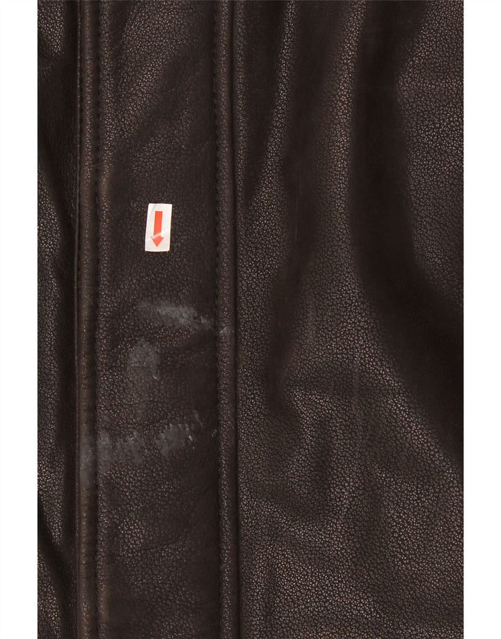 CORTEFIEL Mens Leather Jacket UK 40 Large Brown Vintage Cortefiel and Second-Hand Cortefiel from Messina Hembry 