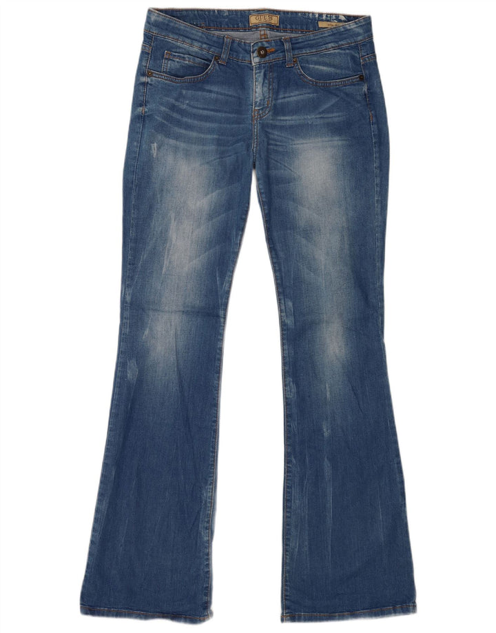 Guess Damskie jeansy Bootcut W30 L30 Niebieskie bawełniane