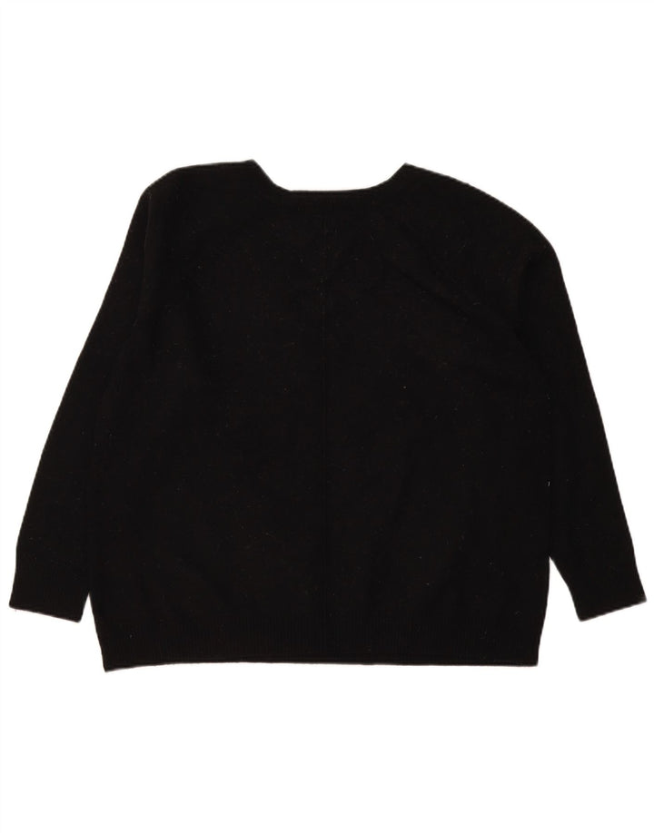 Sweter damski Gap z dekoltem w kształcie litery V, UK 16, duży, czarny nylon