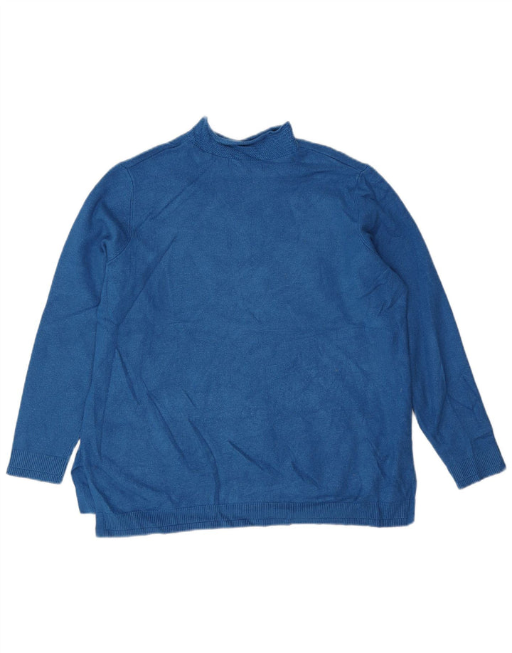 Marks & Spencer Damski sweter z golfem UK 16, duży niebieski