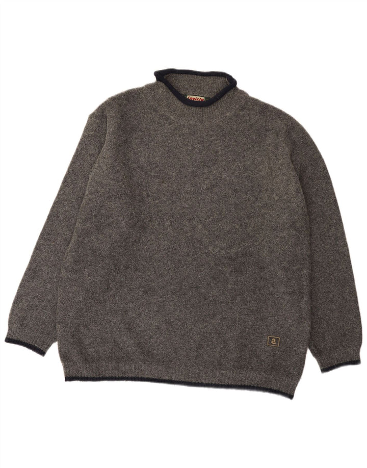 Invicta Męski sweter z golfem XL, szara wełna